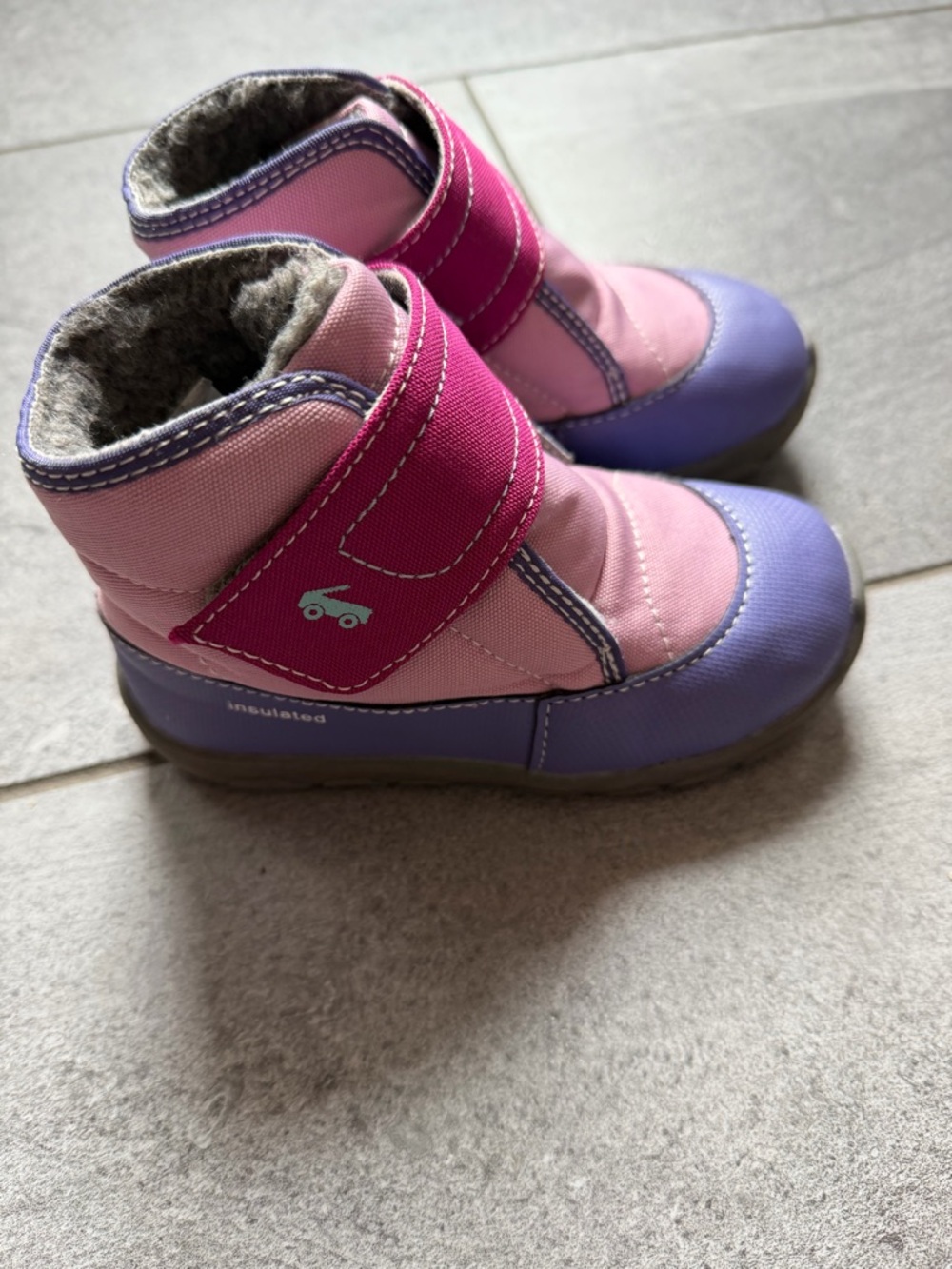 See Kai Run Girls Pink & Purple Insulated Snow Boots